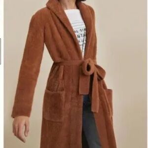 Long eyelash cardigan sweater